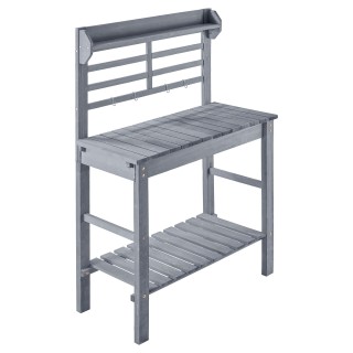 VEVOR Ρυθμιζόμενος Ξύλινος Πάγκος Φύτευσης με Νιπτήρα και Αποθηκευτ... VEVOR Ρυθμιζόμενος Ξύλινος Πάγκος Φύτευσης με Νιπτήρα και Αποθηκευτ...