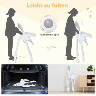 Costway Πολυλειτουργική Καρέκλα Φαγητού για Μωρά με Ρυθμιζόμενη Πλ... Costway Πολυλειτουργική Καρέκλα Φαγητού για Μωρά με Ρυθμιζόμενη Πλ...