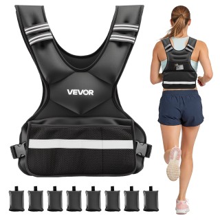 VEVOR Ρυθμιζόμενο Γιλέκο Βάρους 18,3 kg με 8 Βαράκια και Ανακλαστικ... VEVOR Ρυθμιζόμενο Γιλέκο Βάρους 18,3 kg με 8 Βαράκια και Ανακλαστικ...