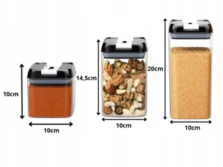 Verk Group Σετ 4 Δοχείων Κουζίνας για Ζυμαρικά με Αεροστεγές Κλείσι... Verk Group Σετ 4 Δοχείων Κουζίνας για Ζυμαρικά με Αεροστεγές Κλείσι...