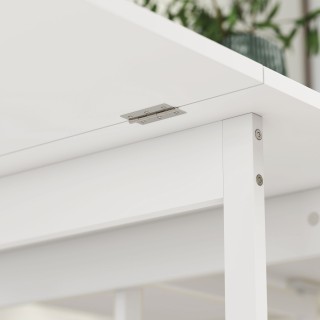 HOMCOM Πτυσσόμενο Τραπέζι με 2 Αναδιπλούμενες Επιφάνειες, για 4 Άτο...