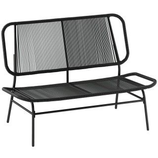 Outsunny Διθέσιος καναπές ρατάν, loveseat με πλεκτό κάθισμα και πλά... Outsunny Διθέσιος καναπές ρατάν, loveseat με πλεκτό κάθισμα και πλά...