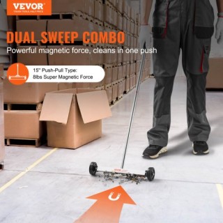 Μαγνητική Σκούπα VEVOR με Ρόδες 15 8 lbs Ρυθμιζόμενη Λαβή  TLSCXQSQ...