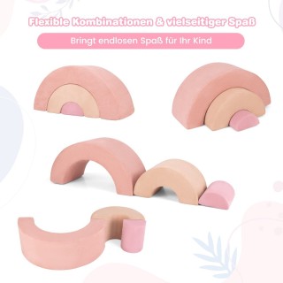 Costway Σετ Αναρρίχησης 3 Τεμαχίων για Παιδιά με Αφαιρούμενο Κάλυμμ...