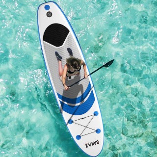 BAKAJI Φουσκωτή Σανίδα SUP Paddle Board με Κουπί και Αξεσουάρ 320 x...