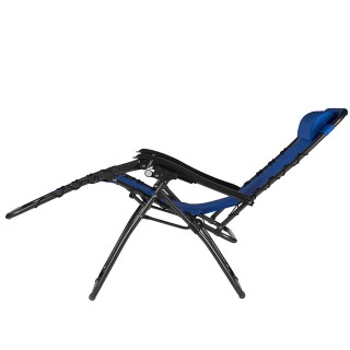 BAKAJI  Καρέκλα Κήπου Πολυθρόνα Χαλάρωσης Πτυσσόμενη Μηδενικής Βαρύ...