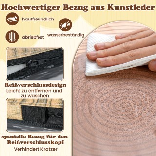 Costway Σετ 3 Παιδικοί Σκαμπό Δεντροκορμός με Ξύλινο Σχέδιο & Μαξιλ... Costway Σετ 3 Παιδικοί Σκαμπό Δεντροκορμός με Ξύλινο Σχέδιο & Μαξιλ...