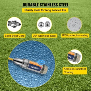 VEVOR 512HZ Ανιχνευτής Αποχέτευσης για Μικρούς Αγωγούς, Ασημί GDKS... VEVOR 512HZ Ανιχνευτής Αποχέτευσης για Μικρούς Αγωγούς, Ασημί GDKS...