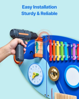 Πάνελ Δραστηριοτήτων Τοίχου  Όρκα με 12 Δραστηριότητες Montessori 3...