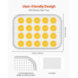 VEVOR Αφυγραντήρας Τροφίμων 8 Δίσκων 400W Ανοξείδωτος SGHGJ400W8CTH... VEVOR Αφυγραντήρας Τροφίμων 8 Δίσκων 400W Ανοξείδωτος SGHGJ400W8CTH...