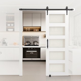 VEVOR Υπόσυρτη Πόρτα Στάβλου, 762 x 2134mm, MDF Πάνελ Υψηλής Αντοχή...