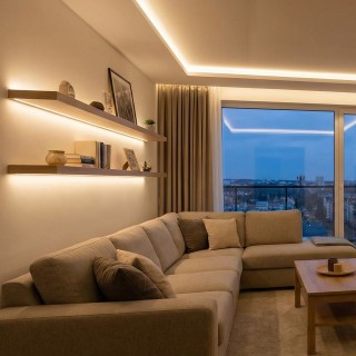 VEVOR Σετ 10 LED Προφίλ Αλουμινίου U Σχήματος 2M με Γαλακτώδες Κάλυ...