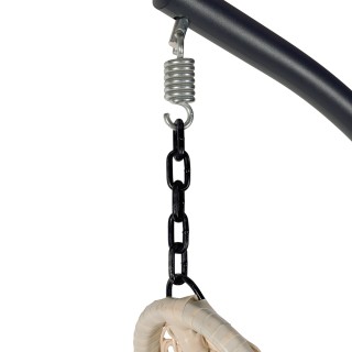 Galileo Κουνιστή καρέκλα Ovetto με καμπύλη δομή από ανθρακούχο χάλυ...