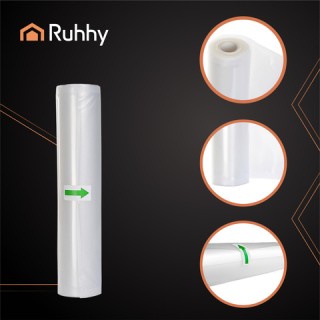 Ruhhy Ρολό Σακούλας Σφραγίσματος Τροφίμων  Vacuum 28 x 600cm (6m) 2...