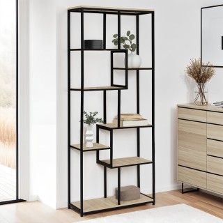 Βιβλιοθήκη Memphis με 6 Ασύμμετρα Ράφια 67,5 x 25 x 161 cm Μέταλλο ... Βιβλιοθήκη Memphis με 6 Ασύμμετρα Ράφια 67,5 x 25 x 161 cm Μέταλλο ...