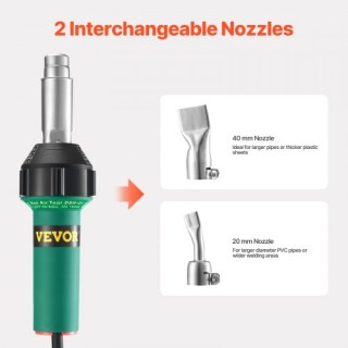 VEVOR Πλαστικός Συγκολλητής Θερμού Αέρα 1600W με 5 Αξεσουάρ PVCBR... VEVOR Πλαστικός Συγκολλητής Θερμού Αέρα 1600W με 5 Αξεσουάρ PVCBR...