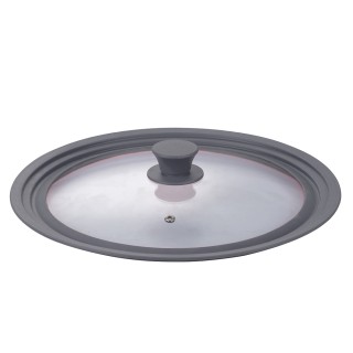 Galileo Καθολικό καπάκι 3 σε 1 για τηγάνια 28-30-32 εκ. από γυαλί κ...