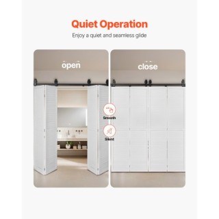 VEVOR Σετ Σιδηροτροχιάς Συρόμενης Πόρτας 76 για Τέσσερις Πόρτες 18 ... VEVOR Σετ Σιδηροτροχιάς Συρόμενης Πόρτας 76 για Τέσσερις Πόρτες 18 ...