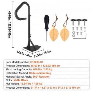 VEVOR Χειρολαβή Υδρομασάζ, Περιστρεφόμενη 360° με Ρυθμιζόμενο Ύψος ... VEVOR Χειρολαβή Υδρομασάζ, Περιστρεφόμενη 360° με Ρυθμιζόμενο Ύψος ...