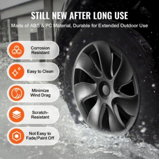 VEVOR Κάλυμμα Ζάντας 19 για το Μοντέλο Y 2021-2023 με Άνοιγμα για Β...