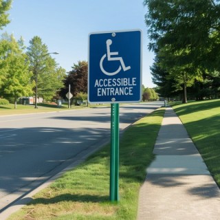 VEVOR Πράσινος Σταθερός Σιδερένιος Στύλος 6ft για Πινακίδες  LBGGDL...