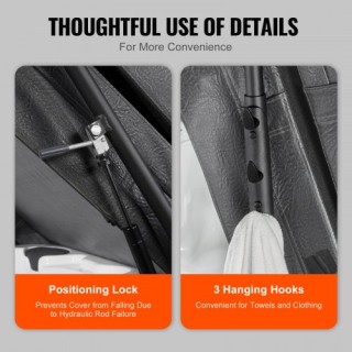 VEVOR Ανυψωτήρας Καλύμματος Υδρομασάζ, Υδραυλικός, Ρυθμιζόμενος 69-...