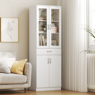 HOMCOM Ντουλάπι Κουζίνας με 2 Ντουλάπια και ένα Συρτάρι, Ρυθμιζόμεν...