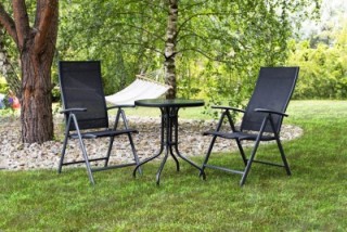 MULTIGARDEN Στρογγυλό τραπέζι κήπου 80 εκ. για βεράντα, κήπο ή μπαλ...