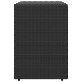 vidaXL Ντουλάπα Αποθήκευσης Κήπου Μαύρη 100x55,5x80 εκ. Πολυ Ρατάν ...