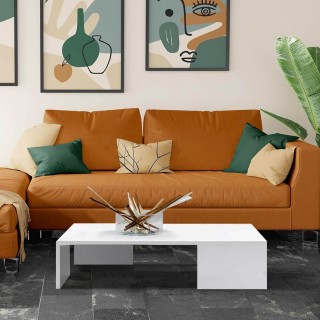 BAKAJI Τραπέζι Καφέ Καναπέ Σαλονιού Ορθογώνιο Χαμηλό σε Ξύλο Μοντέ... BAKAJI Τραπέζι Καφέ Καναπέ Σαλονιού Ορθογώνιο Χαμηλό σε Ξύλο Μοντέ...