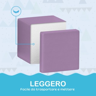 HOMCOM Σετ 12 Μαλακά Παιδικά Κυβάκια για Παιδιά 12-36 Μηνών από PU ...