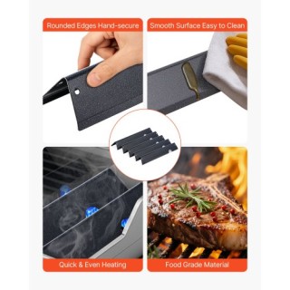 VEVOR Μπάρες Flavorizer για Weber Genesis II 300 Σειρά, Σετ 5 τεμαχ...