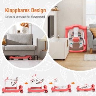 Costway 2 σε 1 Περπατούρα με Ρυθμιζόμενη Ταχύτητα και Ύψος για Μωρ... Costway 2 σε 1 Περπατούρα με Ρυθμιζόμενη Ταχύτητα και Ύψος για Μωρ...