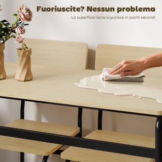 HOMCOM Σετ Τραπεζαρίας 5 Τεμαχίων με Ορθογώνιο Τραπέζι και 4 Καρέκλ... HOMCOM Σετ Τραπεζαρίας 5 Τεμαχίων με Ορθογώνιο Τραπέζι και 4 Καρέκλ...