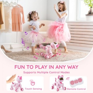 Παιχνίδι Ρομπότ Γάτα VEVOR: Ομιλία, Χορός, Αφής, Τηλεχειριστήριο, Π... Παιχνίδι Ρομπότ Γάτα VEVOR: Ομιλία, Χορός, Αφής, Τηλεχειριστήριο, Π...