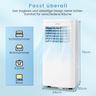 Costway  Φορητό κλιματιστικό 2,5 KW με ενσωματωμένο αφυγραντήρα FP1...