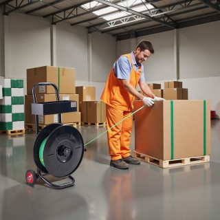 VEVOR Καρότσι Δεσίματος, Διάμετρος Πυρήνα 20.3 εκ, Πλαίσιο Ανθρακού...