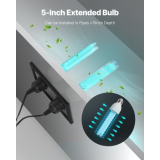 VEVOR Σύστημα Καθαρισμού Αέρα HVAC Ολόκληρου Σπιτιού 50W με Λάμπα U...