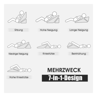 Costway  Μαξιλάρι Ύπνου από Αφρό Μνήμης Λευκό 60 x 50 x 30 εκ. HT11...