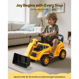 VEVOR Παιδικό Αυτοκινητάκι-Εκσκαφέας 25 κιλών με Αποθηκευτικό Χώρο ...