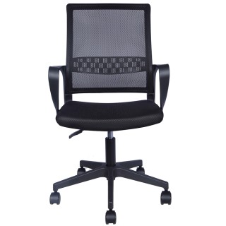 Μαύρη Καρέκλα Γραφείου με Περιστρεφόμενους Τροχούς Εργονομική Καθισ... Μαύρη Καρέκλα Γραφείου με Περιστρεφόμενους Τροχούς Εργονομική Καθισ...