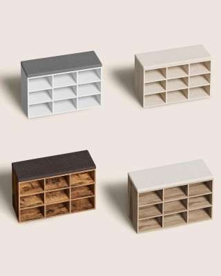 Πάγκος Παπουτσιών VASAGLE με Κάθισμα και 9 Θέσεις Αποθήκευσης  Πάγκος Παπουτσιών VASAGLE με Κάθισμα και 9 Θέσεις Αποθήκευσης 