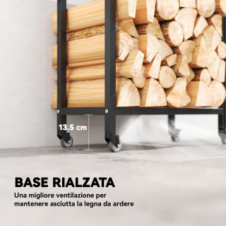 Outsunny Αποθηκευτικός Χώρος Ξύλων Εξωτερικού και Εσωτερικού Χώρου ...