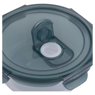 Galileo Στρογγυλό Αεροστεγές Δοχείο 650 ml από Γυαλί με Καπάκι και ...