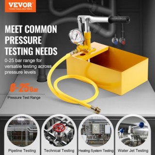 VEVOR Αντλία Υδροστατικής Δοκιμής, Μέγ. 25 bar/362 PSI, Χειροκίνητ... VEVOR Αντλία Υδροστατικής Δοκιμής, Μέγ. 25 bar/362 PSI, Χειροκίνητ...