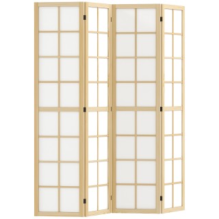 HOMCOM Πτυσσόμενο Παραβάν Εσωτερικού Χώρου με 4 Πάνελ από Ξύλο και ... HOMCOM Πτυσσόμενο Παραβάν Εσωτερικού Χώρου με 4 Πάνελ από Ξύλο και ...