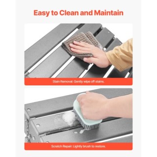 VEVOR Γκρι Πτυσσόμενο Υποπόδιο HDPE Adirondack KZDADLDKTTQPCOJ8NV0 VEVOR Γκρι Πτυσσόμενο Υποπόδιο HDPE Adirondack KZDADLDKTTQPCOJ8NV0