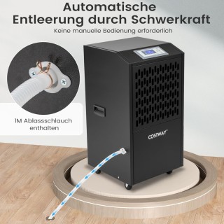 Costway Ηλεκτρικός Αφυγραντήρας 118L/T με Σωλήνα Αποστράγγισης & Χρ... Costway Ηλεκτρικός Αφυγραντήρας 118L/T με Σωλήνα Αποστράγγισης & Χρ...