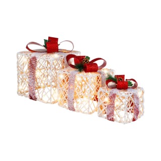 Costway Μαγευτικά Χριστουγεννιάτικα Διακοσμητικά Κουτιά Δώρων 3 Τε... Costway Μαγευτικά Χριστουγεννιάτικα Διακοσμητικά Κουτιά Δώρων 3 Τε...