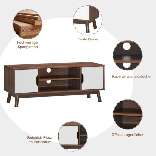 Costway  Στυλάτο Έπιπλο Τηλεόρασης με Άφθονο Αποθηκευτικό Χώρο και ...